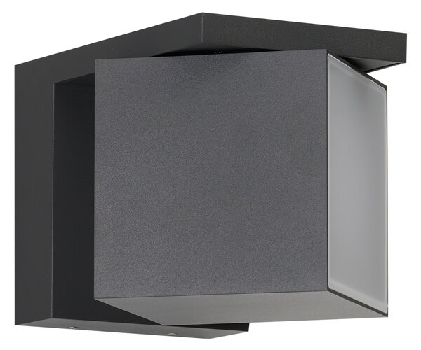Nástenné svietidlo Cubic Dgr tmavosivé 18 W – Tmavosivá (AZ6690)