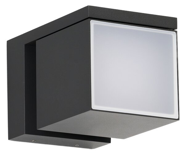 Nástenné svietidlo Cubic Dgr tmavosivé 18 W – Tmavosivá