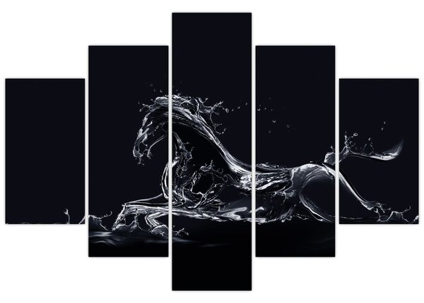 Obraz - Kôň a voda (150x105 cm)