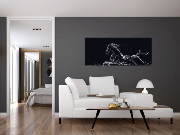 Obraz - Kôň a voda (120x50 cm)