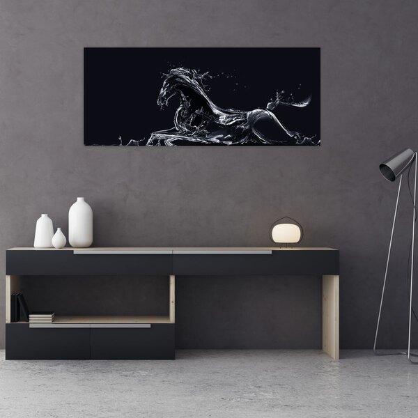 Obraz - Kôň a voda (120x50 cm)