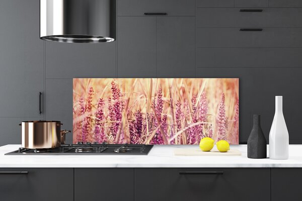 Sklenený obklad Do kuchyne Pšenica rastlina príroda 125x50 cm