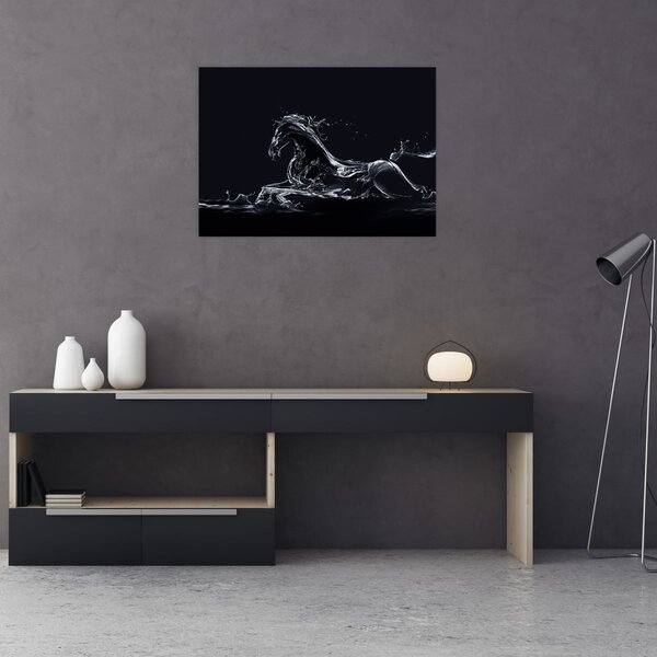 Obraz - Kôň a voda (70x50 cm)