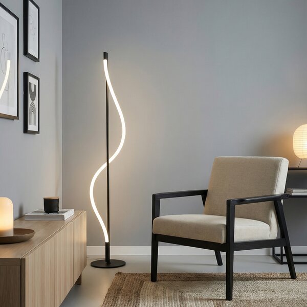 Stojacia lampa Ivy čierna 24 W