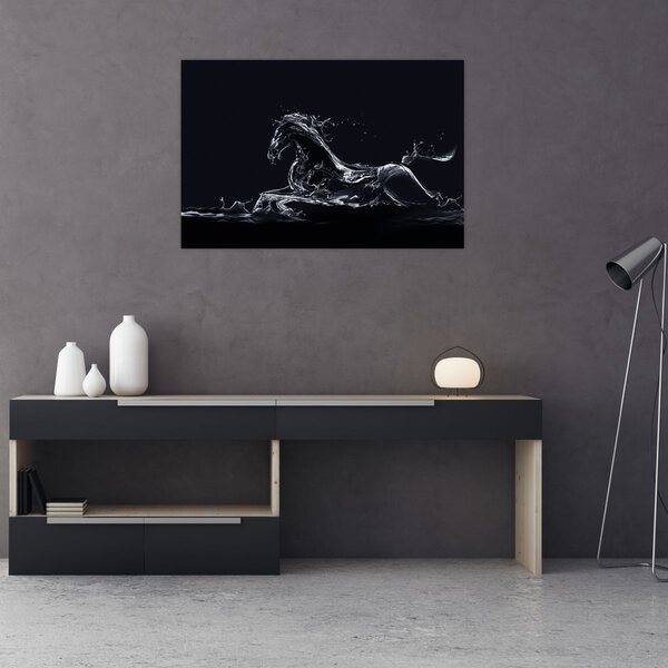 Obraz - Kôň a voda (90x60 cm)