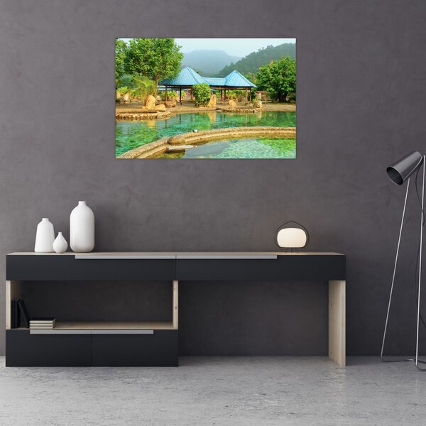 Obraz - Shanghai hotel park (90x60 cm)