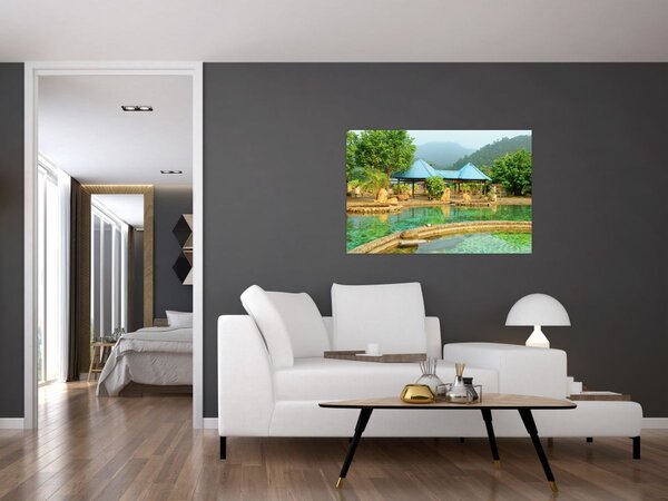Obraz - Shanghai hotel park (90x60 cm)