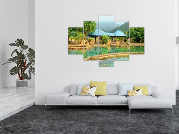 Obraz - Shanghai hotel park (150x105 cm)