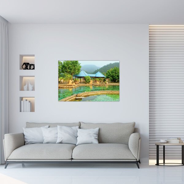 Obraz - Shanghai hotel park (90x60 cm)