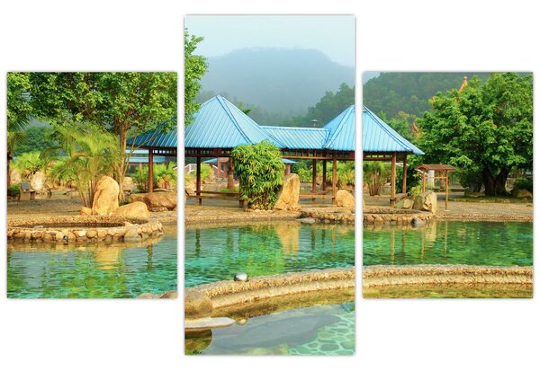 Obraz - Shanghai hotel park (90x60 cm)