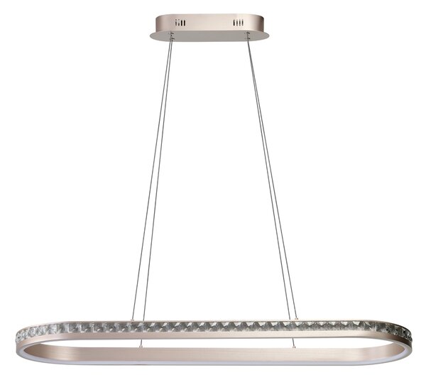 Závesné svietidlo Camelia Oval 3-step ružovozlaté 60 W