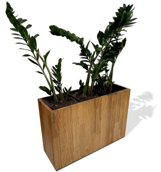 Dekorstudio Elegantný drevený dubový kvetináč do interiéru aj exteriéru 60x40x20cm