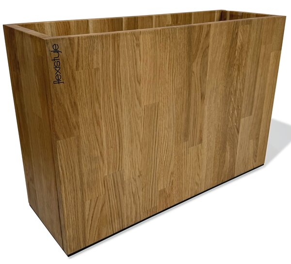 Dekorstudio Elegantný drevený dubový kvetináč do interiéru aj exteriéru 60x40x20cm
