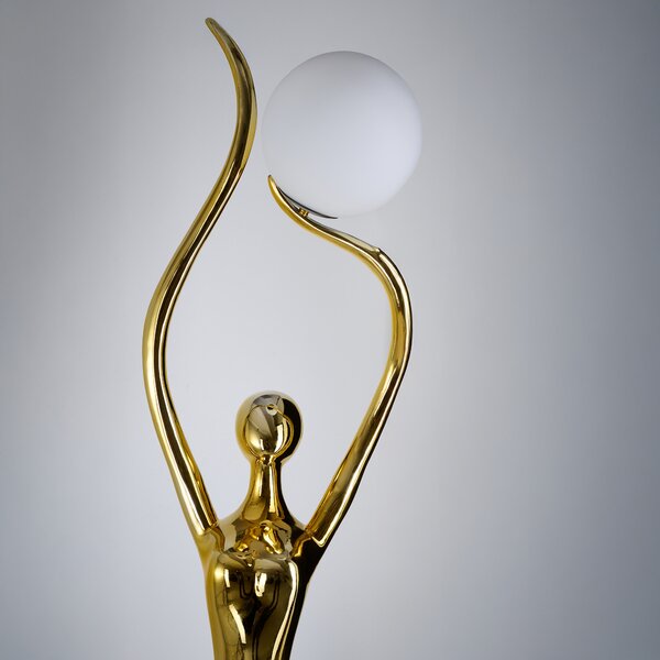 Stojacia lampa Demeter zlatá