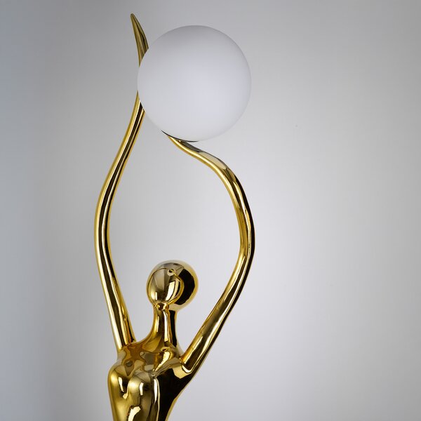 Stojacia lampa Demeter zlatá