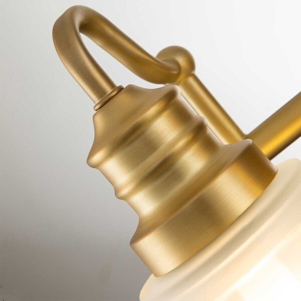 Quoizel QZ-SWELL2-BB-BATH-LED Kúpeľňové nástenné svietidlo SWELL 2xG9/3W/230V IP44 zlaté