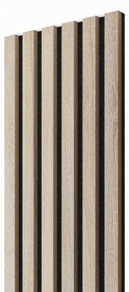 Akustický panel, Dub Sonoma, čierny filc, 30x275 cm