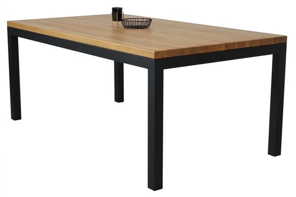 Jedálenský stôl s masívnou dubovou doskou Klasik 1400 x 900 mm