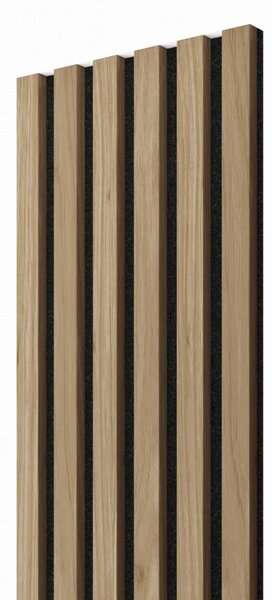 Akustický panel, Dub Natura, čierny filc, 30x275 cm