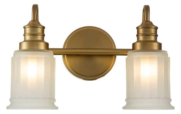Quoizel QZ-SWELL2-BB-BATH-LED Kúpeľňové nástenné svietidlo SWELL 2xG9/3W/230V IP44 zlaté
