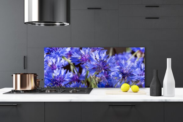 Sklenený obklad Do kuchyne Kvety rastlina príroda 125x50 cm