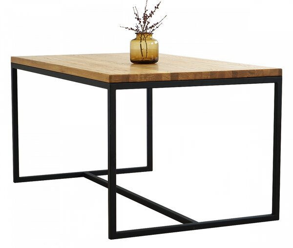 Jedálenský stôl s masívnou dubovou doskou Ela 1400 x 900 mm