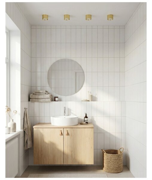 Prisadené bodové svietidlo Marton Led zlaté 8 W – Zlatá