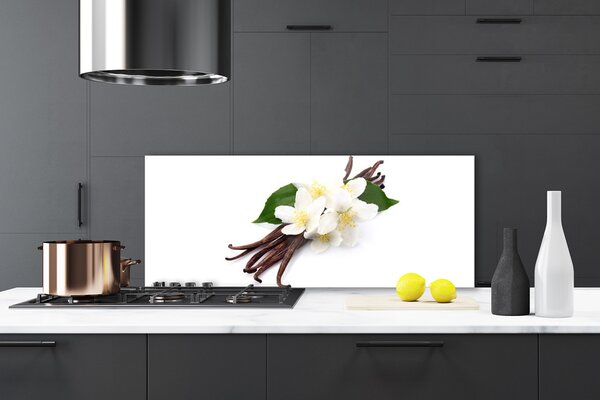 Sklenený obklad Do kuchyne Vanilková tyčinka do kuchyne 125x50 cm