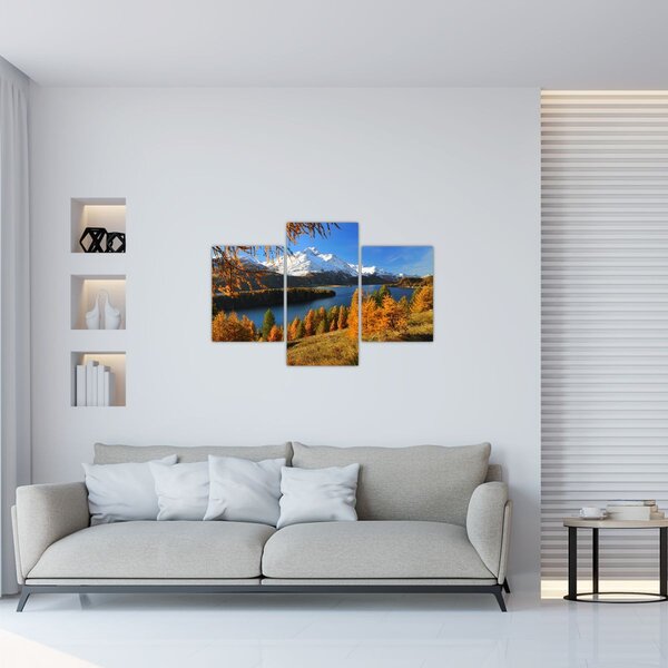 Obraz - Jeseň v Alpách (90x60 cm)