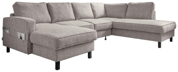 SEDACIA SÚPRAVA, textil, sivobiela MID.YOU - Sedačky, Online Only