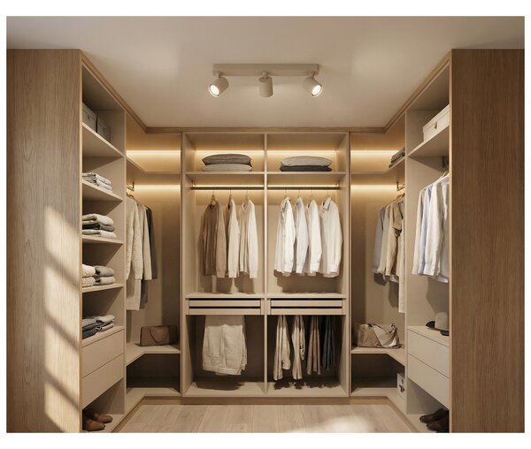 Prisadené bodové svietidlo Exo Beige béžové 3x 50 W