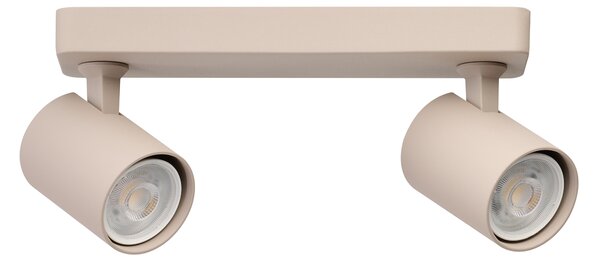 Prisadené bodové svietidlo Exo Beige béžové 2x 50 W