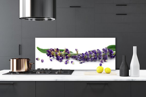 Sklenený obklad Do kuchyne Levanduľa mŕtva príroda 125x50 cm