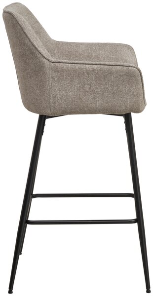 BAROVÁ STOLIČKA, čierna, taupe MID.YOU - Barový nábytok, Online Only