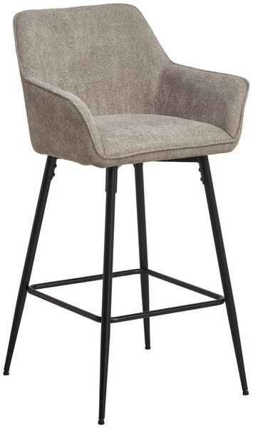 BAROVÁ STOLIČKA, čierna, taupe MID.YOU - Barový nábytok, Online Only