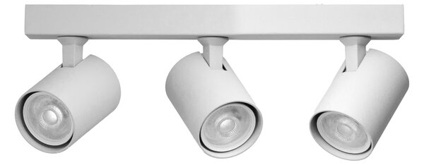 Prisadené bodové svietidlo Exo Line biele 3x 50 W – Biela (AZ7220)