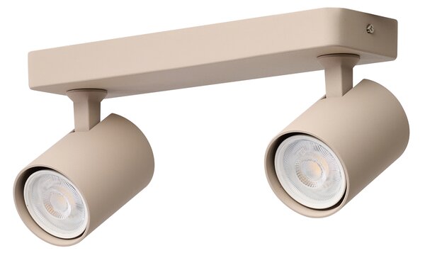Prisadené bodové svietidlo Exo Line Beige béžové 2x 50 W