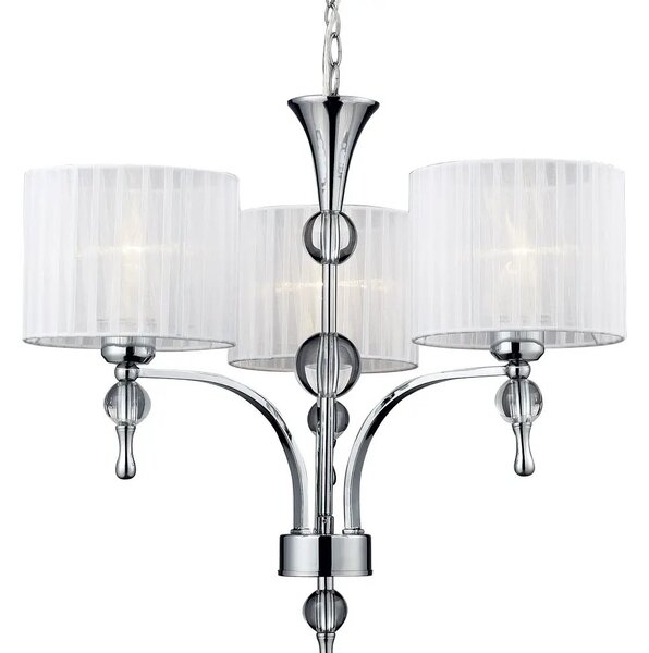 Retro luster Impress 3 biele – Biela