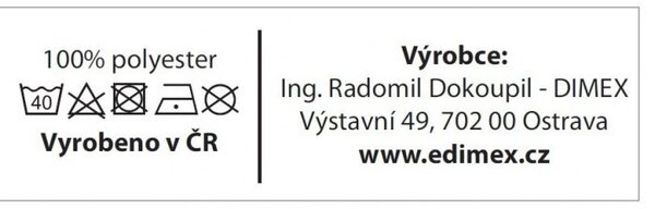 DIMEX | Vianočné behúň na stôl Sněhové vločky TS V02 | zelená | 40 x 140 cm