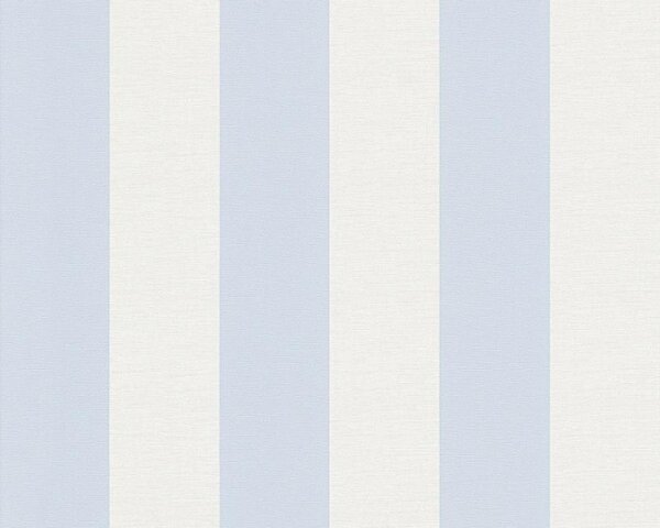 A.S. Création | Vliesová tapeta na stenu Liberté 3140-24 | 0,53 x 10,05 m | modrá, biela