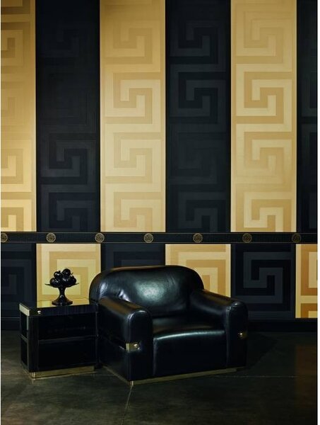 A.S. Création | Vliesová tapeta na stenu Versace 93523-2 | 0,70 x 10,05 m | zlatá