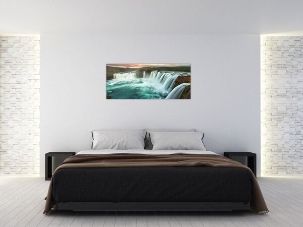 Obraz - Vodopády (120x50 cm)