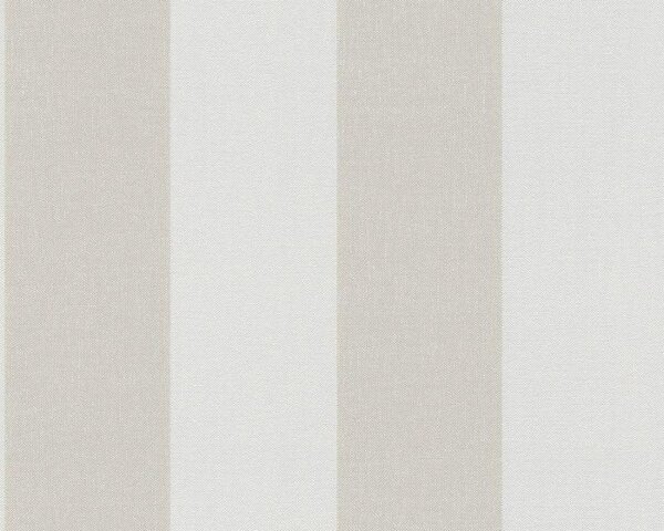 A.S. Création | Vliesová tapeta na stenu Simply Stripes 9483-42 | 0,53 x 10,05 m | hnedá, béžová
