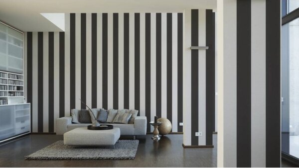 A.S. Création | Vliesová tapeta na stenu Elegance 3342-13 | 0,53 x 10,05 m | čierna, biela