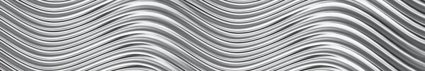 DIMEX | Fototapeta do kuchyne Strieborné vlny KI-350-103 | 350 x 60 cm | metalická, šedá