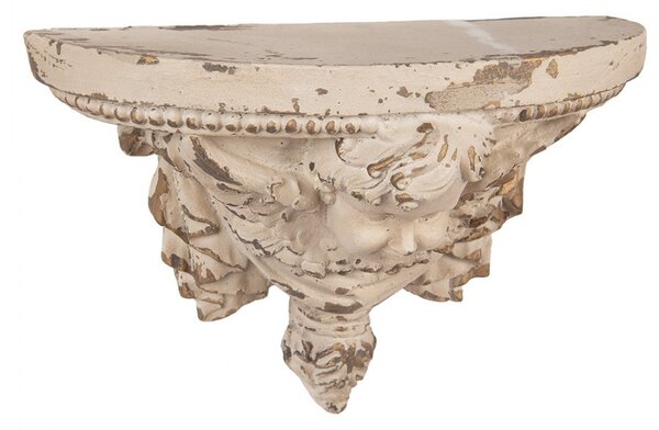 Béžový antik nástenný podstavec v barokovom štýle Baroque - 20*20*30 cm - Clayre & Eef