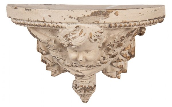 Béžový antik nástenný podstavec v barokovom štýle Baroque - 20*20*30 cm - Clayre & Eef