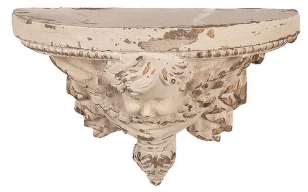 Béžový antik nástenný podstavec v barokovom štýle Baroque - 20*20*30 cm - Clayre & Eef