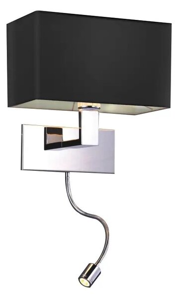 LED nástenné svietidlo Martens Led čierne – Čierna