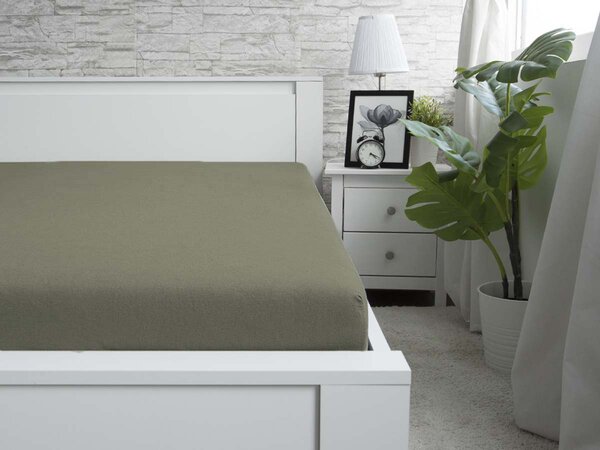 XPOSE® Jersey plachta Exclusive s lycrou - šalviová 90x200 cm